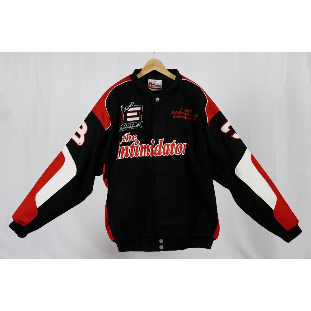Dale Earnhardt NASCAR #3 Jacket Chase 7 Time Cup Champion 2XL Black Vintage